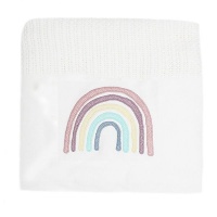 Babes Kids Babes & Kids | Rainbow Cellular Cotton Baby Blanket Photo