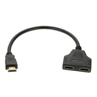Genuine RKG HDMI Splitter Cable 1 Male to 2 Female Outputs Photo