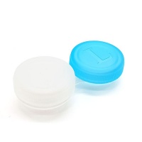 BUFFTEE Contact Lenses Case - Blue - Empty Lens Container Photo