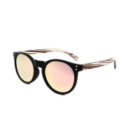 Sophie Moda- TAC Polarised Natural Wood Sunglasses - Zebrano Collection Photo