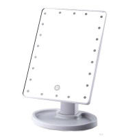 Standing LED Beauty Mirror - Large Rotating Desktop Mirror Photo