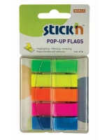 Stick n Stick 'n Pop Up Neon Flags Assorted 45x12mm - 200 per pad 5 pads per pack Photo