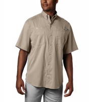 Columbia Men's Tamiami Short Sleeve Shirt in Fossil Photo