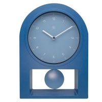 NeXtime 30cm Plastic "Swing Table" Table/Shelf Clock - Petrol Blue Photo