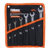 Finder 6 Piece Carbon Steel Combination Wrench Set Photo