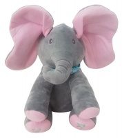 4aKid Plush Peekaboo Elephant - Pink Photo