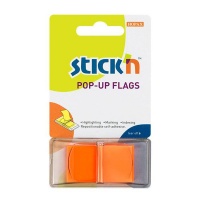 Stick n Stick'n Pop Up Flags Neon Orange 45x25mm - 50 sheets per pad Photo
