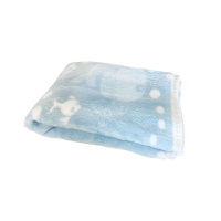 Cosily Super Plush Soft Baby Blanket – Light Blue Photo