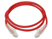 Linkbasic 1 Meter Red UTP Cat6 Patch Cable: Ethernet Flylead Cable Photo