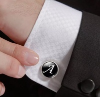 OTC Personalised Alphabet Initial Letter Cufflinks - Letter A Photo