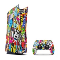 SkinNit Decal Skin For PS5: Sticker Bomb Photo