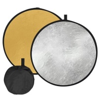 110cm Collapsible Round Photography Reflector Gold/Silver By Z&Z Tech Photo