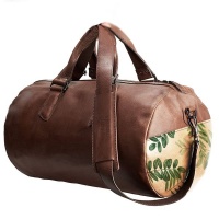 My Sarie Marais Genuine Leather Duffel Bag - Botanical Fona Photo