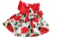 BABY X Red Floral Dress Photo