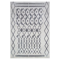 Carpet City Factory Shop Microfibre White & Black Pattern Rug 160x230 Photo