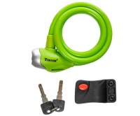 Essentials Fury Bike Lock - Green Photo