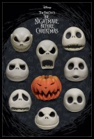 The Nightmare Before Christmas Nightmare Before Christmas - Many Faces Poster with Black Frame Photo