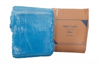 Disposable Blue Mop Caps - Pack of 10 Photo