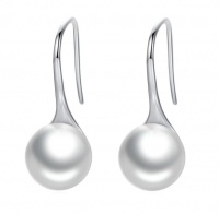 SilverCity 925 Sterling Silver Quality Shell Pearl Drop Earrings Photo