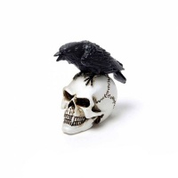 The Goth Spot Alchemy England Raven Skull: Miniature Photo