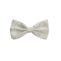 Plain Satin Bow Tie - White Photo