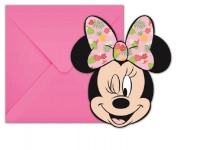 Minnie Mouse Tropical Die Cut Invitations & Envelopes Photo