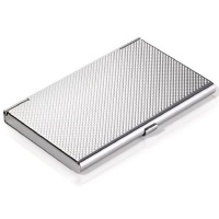 Troika Business Card Case with Embossed World Map 9cm - Silver Colour Photo