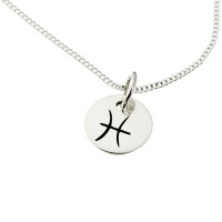 Pisces Star Sign Necklace 10mm Photo