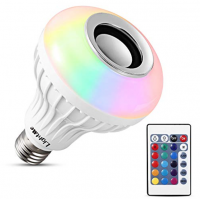 Bluetooth Speaker Music Light Bulb With Remote Photo