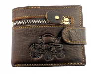 Men's Wallet Genuine Leather Brown 861-09 Photo