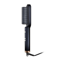 Luxury Comb Hair Straightener Brush Black Photo