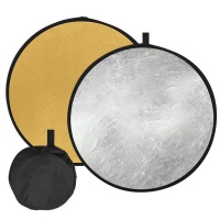 HYT 110cm Collapsible Round Photography Reflector Gold/Silver Photo