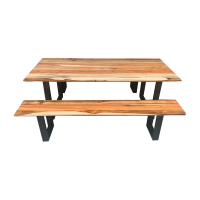 Spitfire Furniture Blackwood Table with 2 Benches Photo