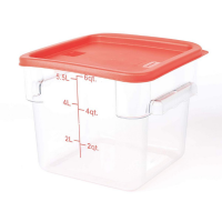 Cater Care Storage Food Container- Clear Square 220 x 220 x 185mm 6QT Photo