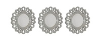 H Design H-Design Silver Curl Design Set of 3 Mirrors Photo