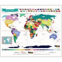 Thuto Teach Interactive Educational Mat - World Map Photo
