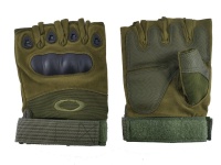 Tactical Gloves Half Fingers Military Green Photo