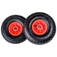 Wheels Set Of Two Inflatable Rubber Nylon Multipurpose 260 x 85mm Photo