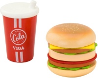 Viga Wooden Burger with Cola Play Food Set Photo