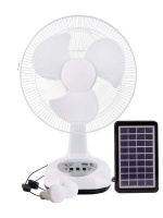 GB Portable Solar Powered Mini Fan 12" Photo
