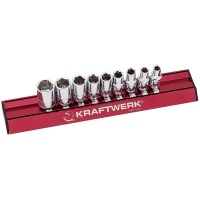 Kraftwerk Magnetic Rail Socket Set 1/4-Inch Drive Imperial 9 Pieces Photo