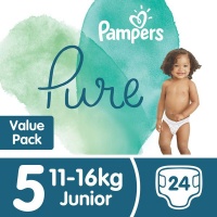 Pampers Pure Protection - Size 5 Value Pack - 24 Nappies Photo