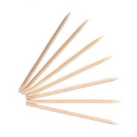 Nail Art Wood Sticks Wooden Cuticle Remover Pusher Disposable 10 Piece Photo
