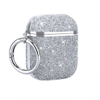 Bling Rhinestone Protective Case Cover For Airpods-Silver Photo