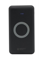 NESTY 10 000 mAh Wireless Charging And High Quality Power Bank - Black Photo