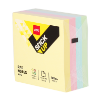 DELI Sticky Notes 76x76 Cubes Pastel - 12 Packs Photo
