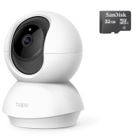 TP Link TAPO C200 Pan/Tilt Home Security WiFi Camera Two-Way Audio & 32GB Micro-SD Photo