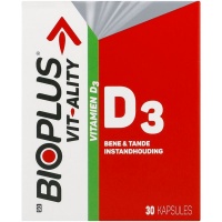 Bioplus Vit-ality Vitamin & Mineral Supplement Vitamin D3 Caps 30 EA Photo