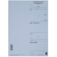 HORTORS - DEED LODGEMENT COVER & HIGH COURT FORMS Short Brief used by Attorney in the High Court - A4 SINGLE 50 Pack Photo