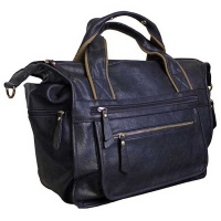 Fino Duffel Bag Faux Leather Weekender Luggage Travel Bag Photo